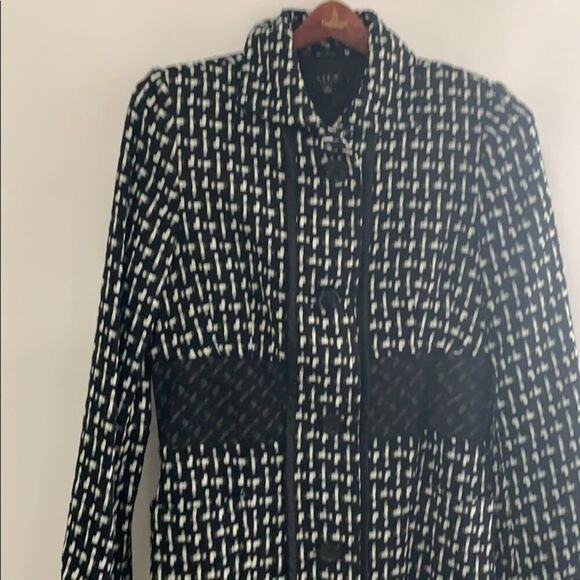 WOMEN BLACK‎ & WHITE VIEW SUIT BLAZER JACKE… - Picture 5 of 12